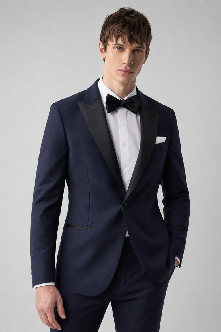 Shop Men's Navy Wool Midnight Tuxedo - Suit Heritage