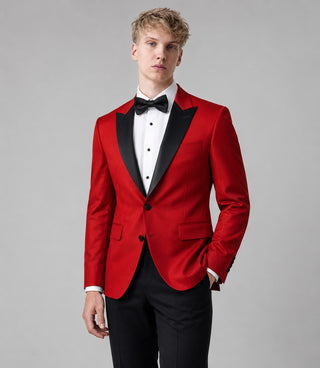 Shop Men's Red And Black 2 Piece Tuxedo - Suit Heritage