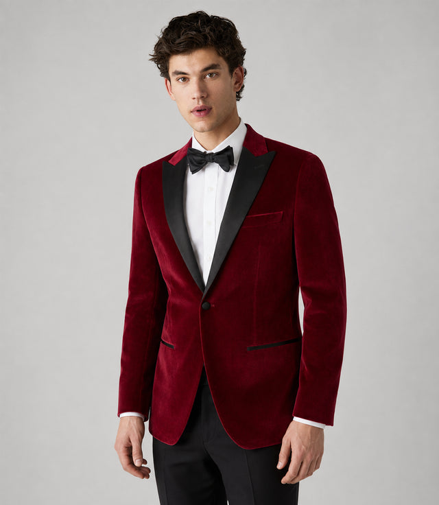 Shop Men’s Red Velvet Tuxedo - Suit Heritage