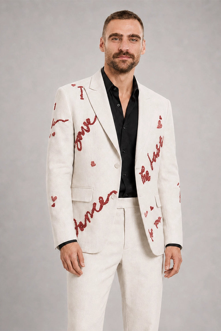 Shop Men's Save the Last Dance Hand Embroidered Suit - Suit Heritage