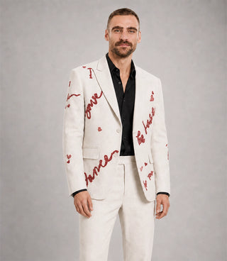Shop Men's Save the Last Dance Hand Embroidered Suit - Suit Heritage