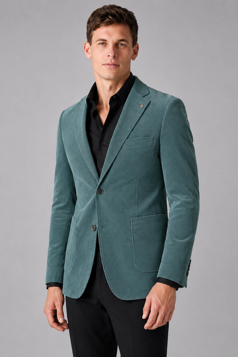 Shop Men's Sea Green Corduroy 2 Piece Suit - Suit Heritage