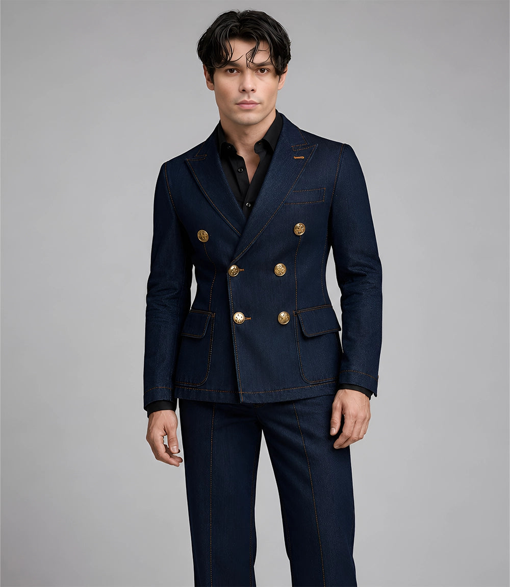 Shop Men's Vintage Denim Suit - Suit Heritage