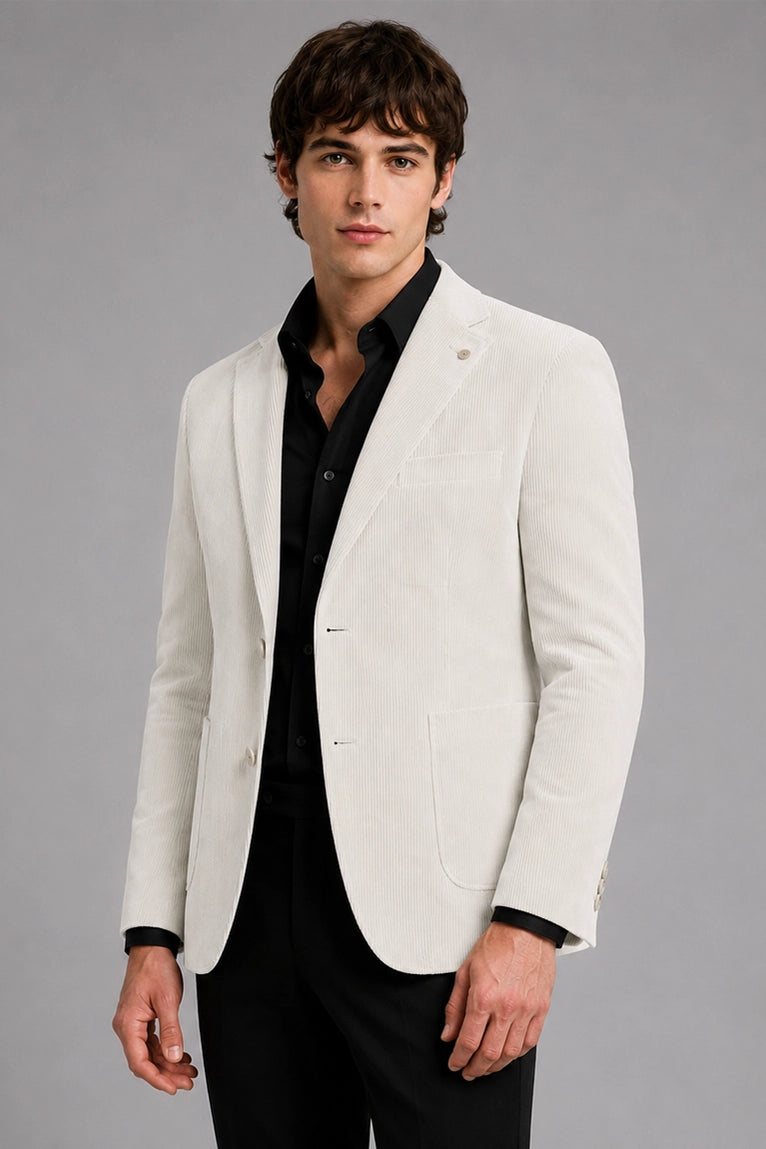 Shop Men's White Corduroy 2 Piece Suit - Suit Heritage