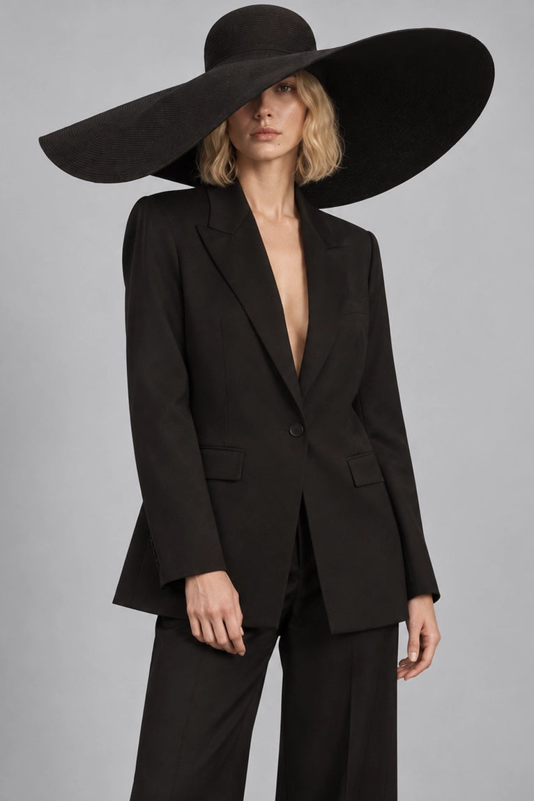 Shop Women's Black Loose Fit Suit  -  Suit Heritage