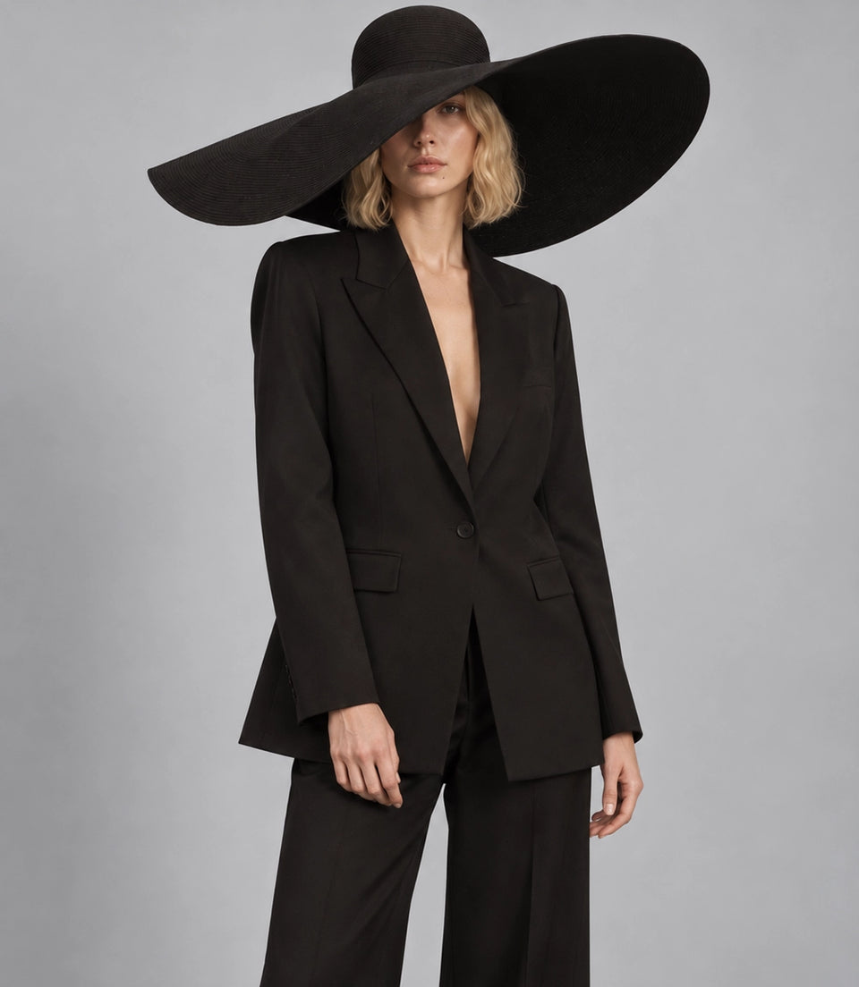 Shop Women's Black Loose Fit Suit  -  Suit Heritage