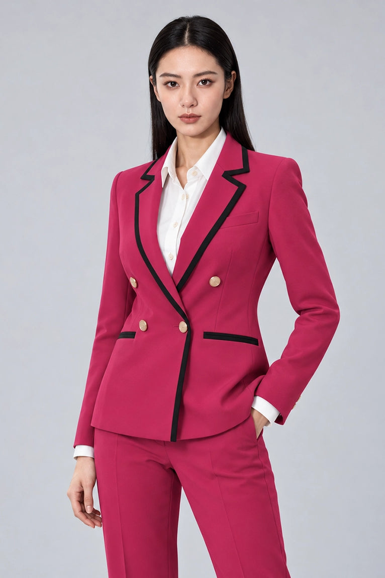 Shop Women's Pink Double Breasted Tuxedo  -  Suit Heritage