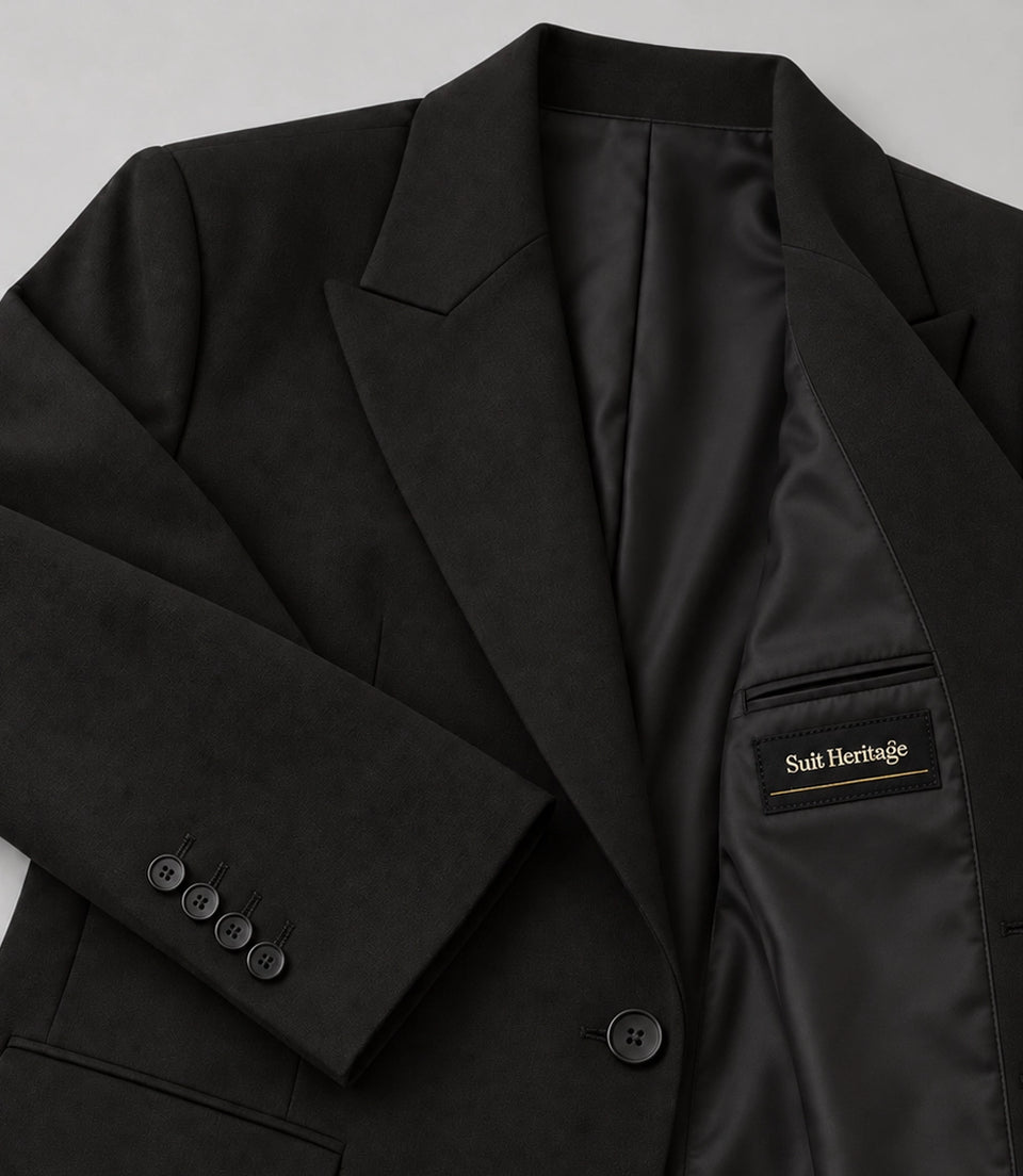 Women's Black Baggy Suit Inner  -  Suit Heritage