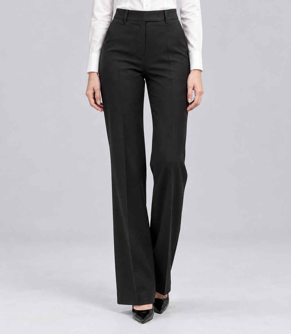 Women's Contrast Wide Lapel Tuxedo  Pant -  Suit Heritage
