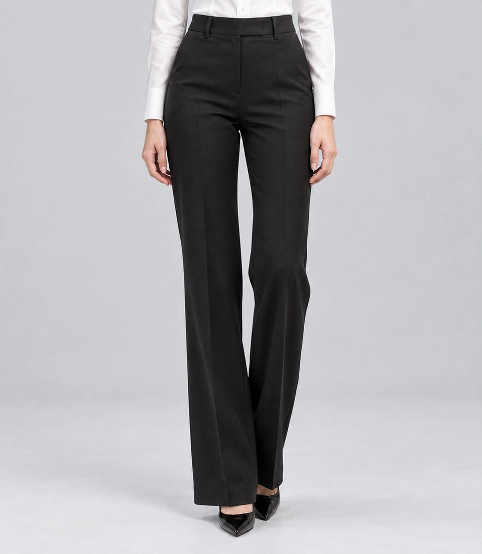 Women's Contrast Wide Lapel Tuxedo  Pant -  Suit Heritage