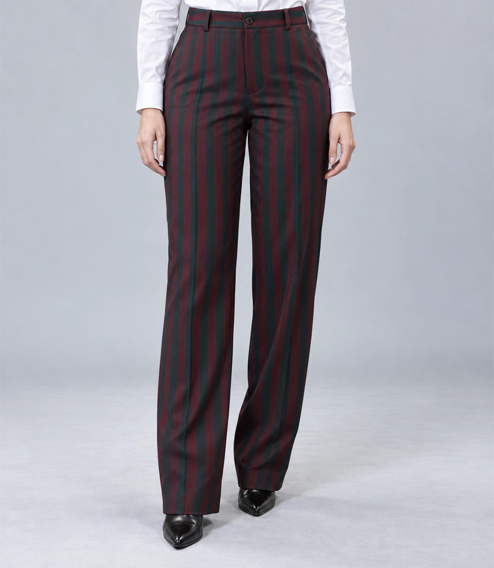 Women's Double Breasted Wool Overcoat Pant - Suit Heritage