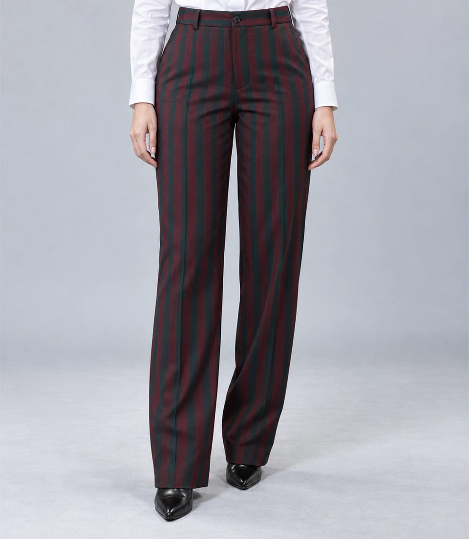 Women's Double Breasted Wool Overcoat Pant - Suit Heritage