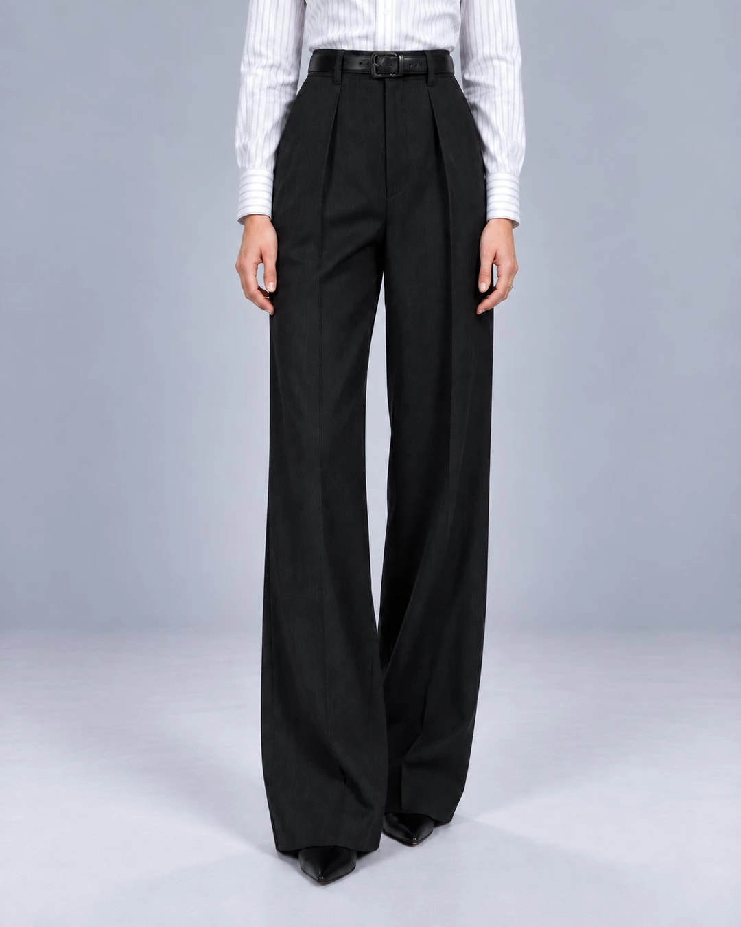 Women's Powder Blue Relaxed Fit Suit Pant -  Suit Heritage