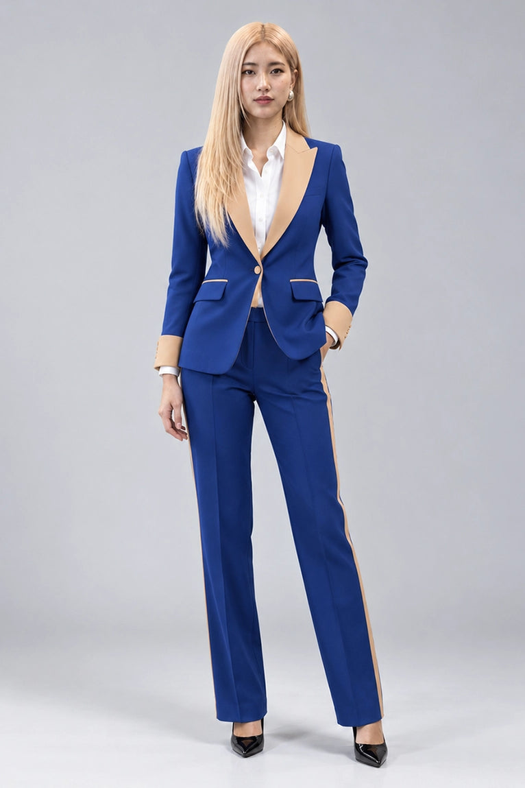 Women's Slim Fit Royal Blue Tuxedo -  Suit Heritage