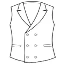 Double Breasted Lapel Vest
