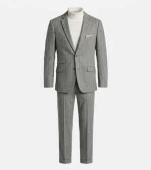 Ashford Cotton Pinstripe Grey Suit