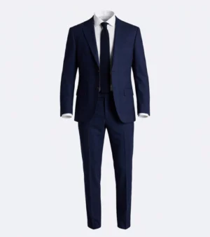 Ashford Cotton Textured Navy Suit