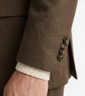 Brighton Cotton Brown Solid Suit Cuff