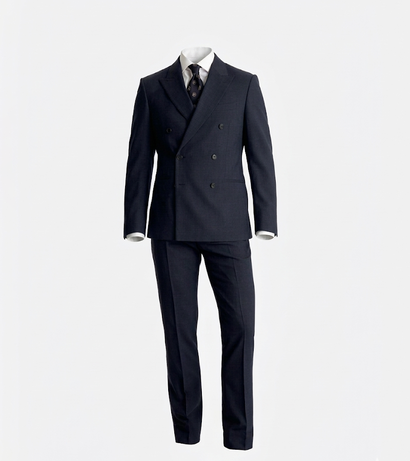 Brighton Cotton Navy Solid Suit