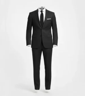 Brighton Cotton Solid Black Suit