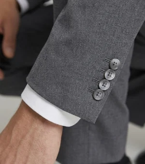 Brighton Cotton Solid Grey Suit Cuff