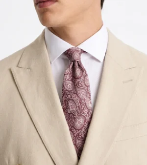 Brighton Solid Camel Cotton Suit Collar