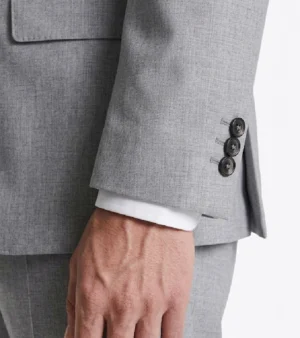 Brighton Solid Cotton Grey Suit Cuffs