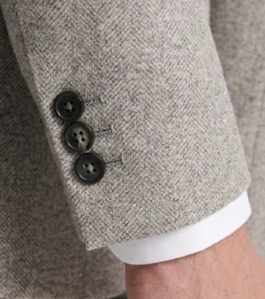 Brighton Solid Cotton Light Beige Suit Cuffs