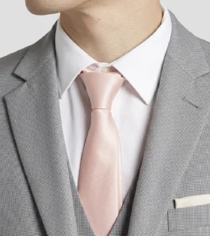 Brighton Solid Grey Cotton Suit Collar