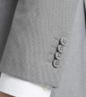 Brighton Solid Grey Cotton Suit Cuffs