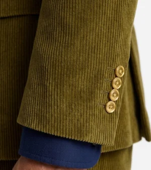 Bromley Corduroy Solid Black Suit Cuffs Brown