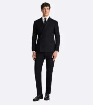 Eastford Polyester Black Plaid Suit