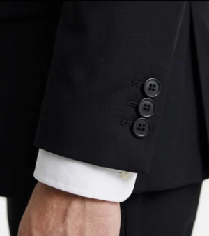 Eastford Polyester Black Plaid Suit Cuffs