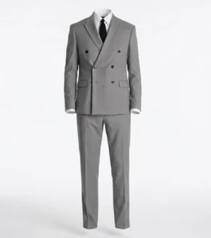 Eastford Polyester Grey Plaid Suit Front Side