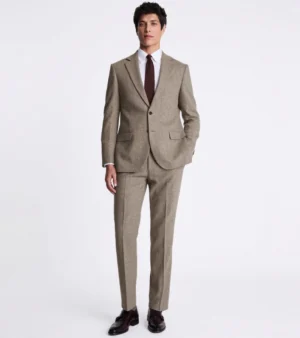Harrington Wool Donegal Khaki Suits Fronts