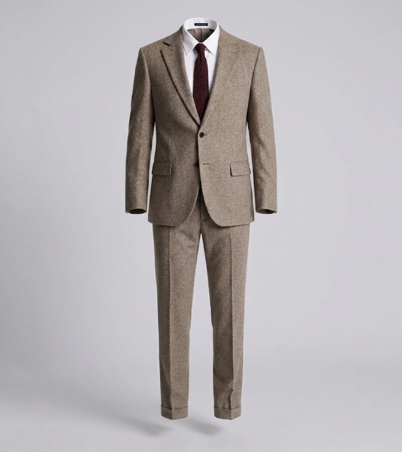 Harrington Wool Donegal Khaki Suits