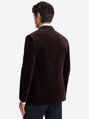 SuitsHeritage Men’s Dark Brown Regular Fit 2 Piece Tuxedo Back