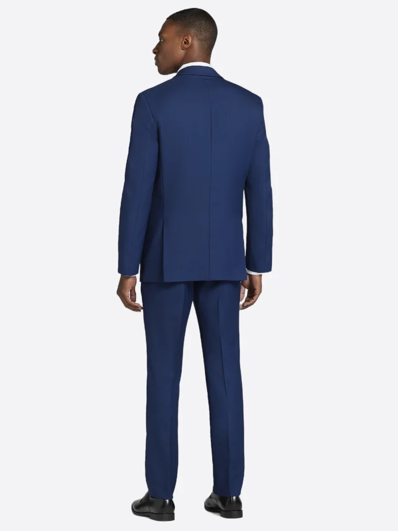 Shop the Men's 3 Men's 3 Piece Blue Two Button Cotton Tuxedo