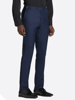 SuitsHeritage Men’s Blue Slim Fit 3 Piece Tuxedo Pant