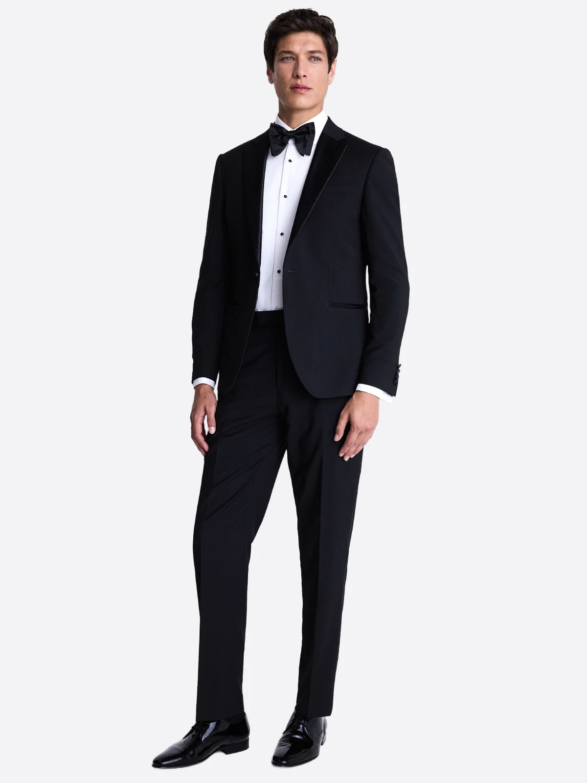 SuitsHeritage Men’s Black Slim Fit 2 Piece Tuxedo SuitsHeritage Men’s Black Slim Fit 2 Piece Tuxedo