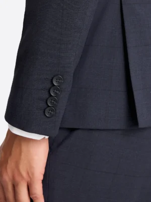 SuitsHeritage Men’s Navy Slim Fit 2 Piece Suit Close