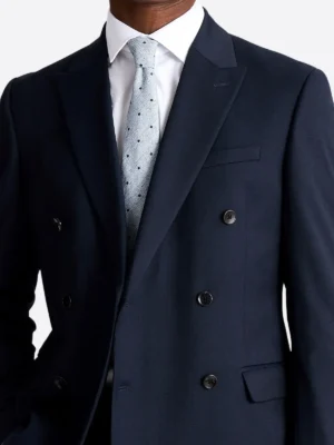 Men's Grey Double Breasted 2 Piece Suit Dark Grey Front