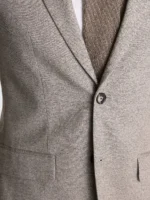 SuitsHeritage Men’s Grey Plain Slim Fit 2 Piece Suit Close