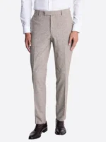 SuitsHeritage Men’s Grey Plain Slim Fit 2 Piece Suit Pant