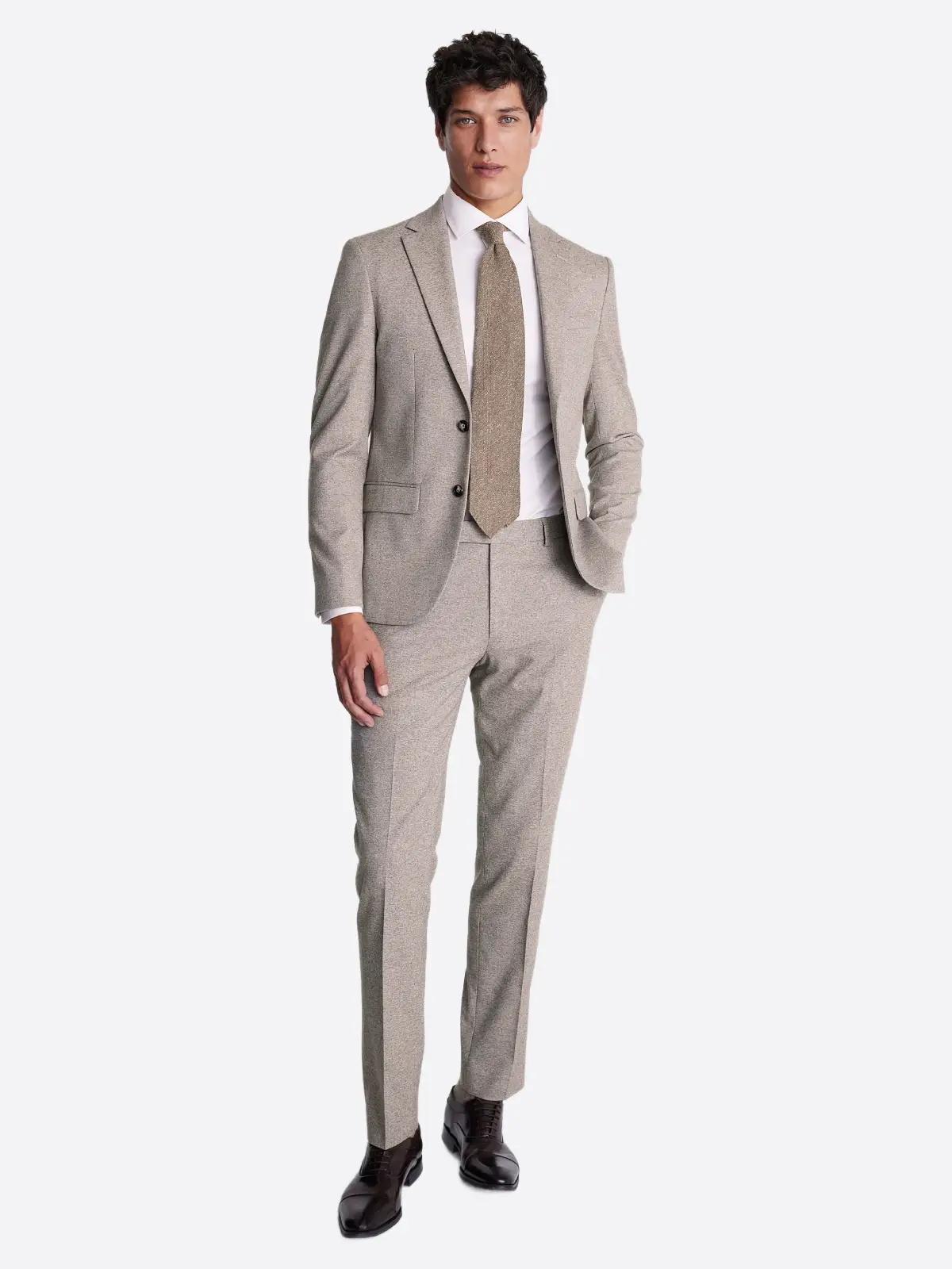 SuitsHeritage Men’s Grey Plain Slim Fit 2 Piece Suit SuitsHeritage Men’s Grey Plain Slim Fit 2 Piece Suit