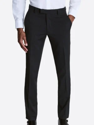 Men's Plaid Light Grey Single Breasted Two Piece Suit Pant