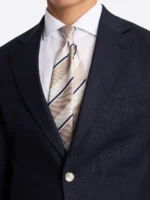 SuitsHeritage Men’s Dark Navy Solid Slim Fit 2 Piece Suit Close