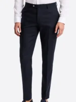 SuitsHeritage Men’s Dark Navy Solid Slim Fit 2 Piece Suit Pant