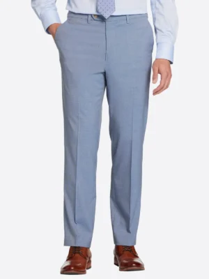 SuitsHeritage Men’s Blue Slim Fit 2 Piece Suit Pant