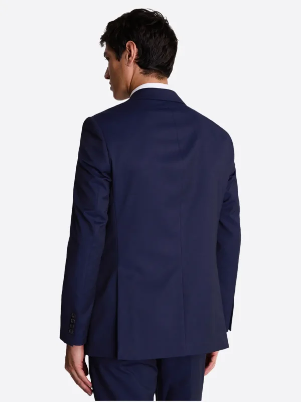 SuitsHeritage Men’s Navy Solid Regular Fit 2 Piece Suit Back